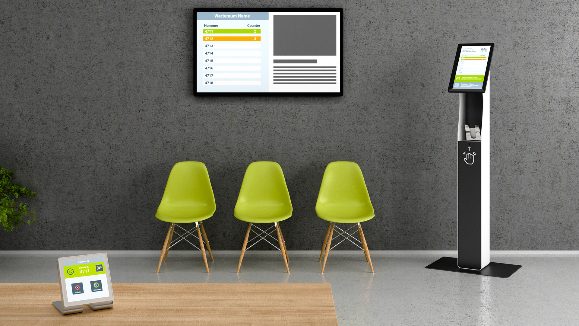 digitalSIGNAGE.de Patientenaufrufsystem Screenshot 1